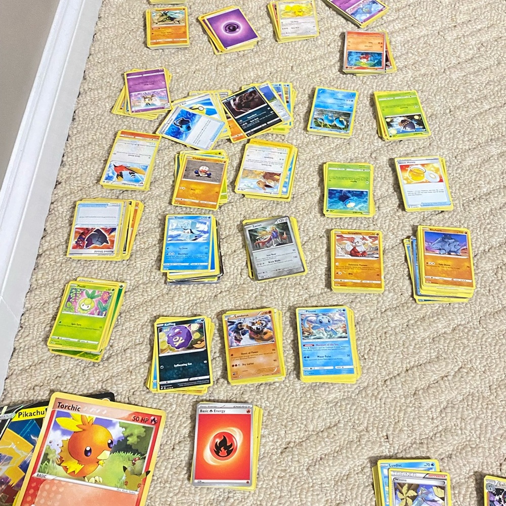 Over 660 Pokémon trading cards